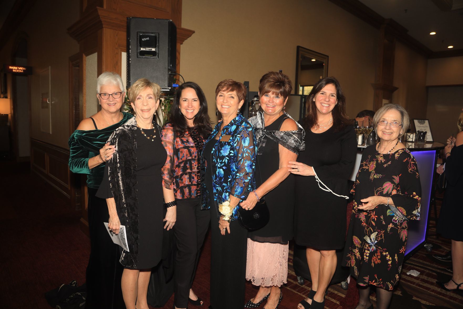 Susie Kramer, Janet Porter, Rebecca Timm, Carol Powell, honoree, Kathy Hoots, Debbie Powell, Wanda Roll